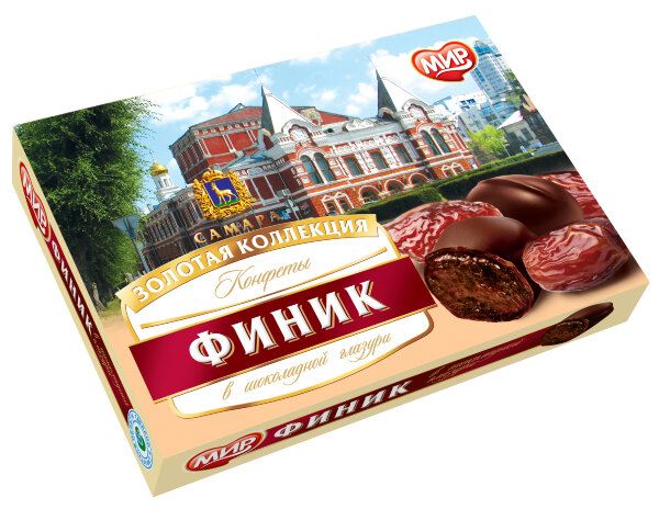 №2 КФ МИР Финики в шоколадной глазури 160г  в Кстове